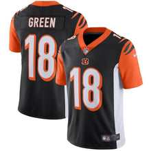 Load image into Gallery viewer, A.J. Green #18 Cincinnati Bengals Youth Black Vapor Untouchable Limited Player Jersey