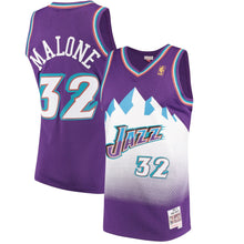 Load image into Gallery viewer, Karl Malone #32 Utah Jazz 1996-97 Hardwood Classics Mens Swingman Jersey