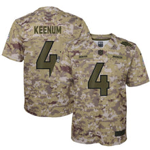 Load image into Gallery viewer, Case Keenum #4 Denver Broncos Youth Camo Salute to Service Game Jersey