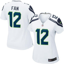 Load image into Gallery viewer, Fan 12 Seattle Seahawks Women's White Game Jersey