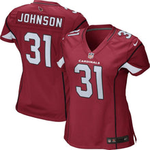 Load image into Gallery viewer, David Johnson #31 Arizona Cardinals Women's Cardinal Game Jersey