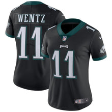 Load image into Gallery viewer, Carson Wentz #11 Philadelphia Eagles Women's Vapor Untouchable Limited Jersey