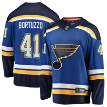 Load image into Gallery viewer, Fanatics Branded Robert Bortuzzo St. Louis Blues Blue Breakaway Player Jersey