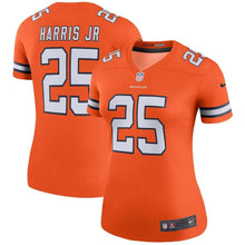 Load image into Gallery viewer, Chris Harris Jr #25 Denver Broncos Women's Orange Color Rush Legend Jersey