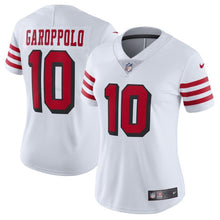 Load image into Gallery viewer, Jimmy Garoppolo #10 San Francisco 49ers Women's White Color Rush Vapor Untouchable Limited Player Jersey
