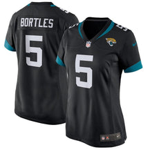 Load image into Gallery viewer, Blake Bortles #5 Jacksonville Jaguars Women's Black New 2018 Game Jersey