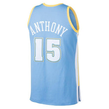 Load image into Gallery viewer, Carmelo Anthony #15 Denver Nuggets Light Blue 2003-04 Hardwood Classics Mens Swingman Jersey