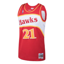 Load image into Gallery viewer, Dominique Wilkins #21 Atlanta Hawks Red 1986-87 Hardwood Classics Mens Swingman Jersey