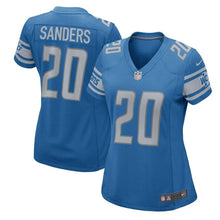 Load image into Gallery viewer, Barry Sanders #20 Detroit Lions Women's Blue 2017 Retired Player Game Jersey