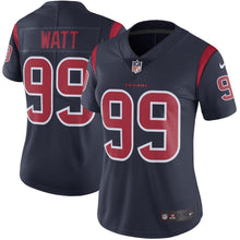 Load image into Gallery viewer, J.J. Watt #99 Houston Texans Women's Navy Color Rush Limited Jersey