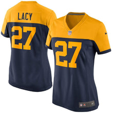 Load image into Gallery viewer, Eddie Lacy #27 Green Bay Packers Women's Navy Alternate Game Jersey