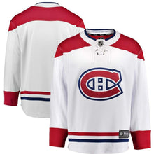 Load image into Gallery viewer, Fanatics Branded Montreal Canadiens White Breakaway Away Jersey