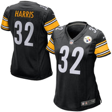 Load image into Gallery viewer, Franco Harris #32 Pittsburgh Steelers Women's Black Retired Game Jersey