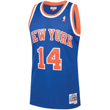 Load image into Gallery viewer, Anthony Mason #14 New York Knicks Blue 1991-92 Hardwood Classics Mens Swingman Jersey