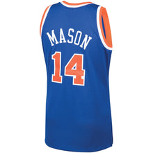 Load image into Gallery viewer, Anthony Mason #14 New York Knicks Blue 1991-92 Hardwood Classics Mens Swingman Jersey