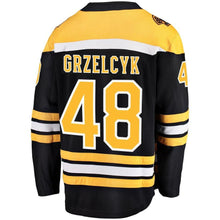 Load image into Gallery viewer, Fanatics Branded Matt Grzelcyk Boston Bruins Black Home Breakaway Player Jersey