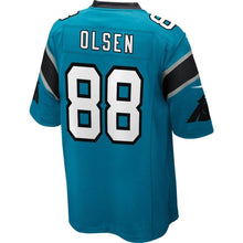 Load image into Gallery viewer, Greg Olsen #8 Carolina Panthers Youth White/Black/Blue Game Jersey