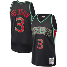 Load image into Gallery viewer, Allen Iverson #3 Philadelphia 76ers 1996-97 Hardwood Classics Christmas Swingan Jersey