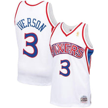 Load image into Gallery viewer, Allen Iverson #3 Philadelphia 76ers White 1996-97 Hardwood Classics Mens Swingman Jersey