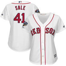 Load image into Gallery viewer, Chris Sale #41 Boston Red Sox Women's White 2018 World Series Champions