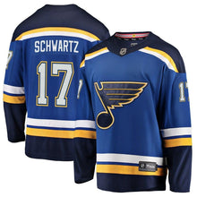 Load image into Gallery viewer, Fanatics Branded Jaden Schwartz St. Louis Blues Blue Breakaway Player Jersey