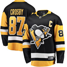 Load image into Gallery viewer, Fanatics Branded Sidney Crosby Pittsburgh Penguins Black Breakaway Player Jersey