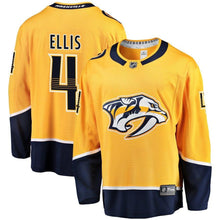Load image into Gallery viewer, Fanatics Branded Ryan Ellis Nashville Predators Gold Breakaway Player Jersey