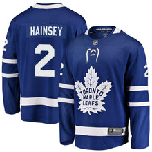 Load image into Gallery viewer, Fanatics Branded Ron Hainsey Toronto Maple Leafs Blue Breakaway Player Jersey