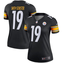 Load image into Gallery viewer, JuJu Smith-Schuster #19 Pittsburgh Steelers Women's Black Legend Jersey