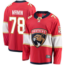 Load image into Gallery viewer, Fanatics Branded Maxim Mamin Florida Panthers Red Breakaway Jersey