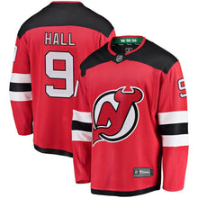 Load image into Gallery viewer, Fanatics Branded Taylor Hall New Jersey Devils Red Breakaway Player Jersey