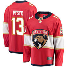 Load image into Gallery viewer, Fanatics Branded Mark Pysyk Florida Panthers Red Breakaway Jersey