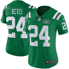 Load image into Gallery viewer, Darrelle Revis #24 New York Jets Women's Green Color Rush Limited Jersey
