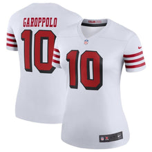 Load image into Gallery viewer, Jimmy Garoppolo #10 San Francisco 49ers Women's White Color Rush Legend Player Jersey