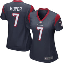 Load image into Gallery viewer, Brian Hoyer #7 Houston Texans Women's Navy Game Jersey