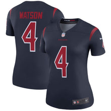 Load image into Gallery viewer, Deshaun Watson #4 Houston Texans Women's Navy Color Rush Legend Jersey