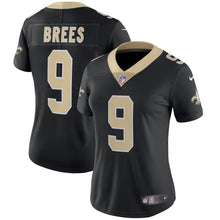 Load image into Gallery viewer, Drew Brees #9 New Orleans Saints Women's Black Vapor Untouchable Limited Player Jersey