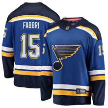 Load image into Gallery viewer, Fanatics Branded Robby Fabbri St. Louis Blues Blue Breakaway Player Jersey