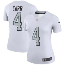 Load image into Gallery viewer, Derek Carr #4 Oakland Raiders Women's White Color Rush Legend Jersey