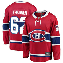 Load image into Gallery viewer, Fanatics Branded Artturi Lehkonen Montreal Canadiens Red Breakaway Player Jersey