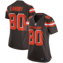 Load image into Gallery viewer, Jarvis Landry #80 Cleveland Browns Women's Brown Player Game Jersey