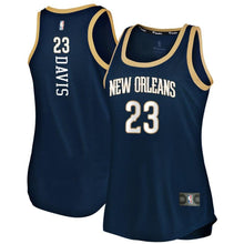 Load image into Gallery viewer, Anthony Davis #23 New Orleans Pelicans Women&#39;s Navy Fast Break Tank Jersey