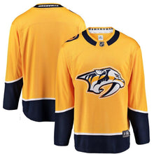 Load image into Gallery viewer, Fanatics Branded Nashville Predators Gold Breakaway Home Jersey