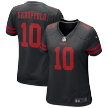 Load image into Gallery viewer, Jimmy Garoppolo #10 San Francisco 49ers Women's Black Game Jersey