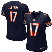 Load image into Gallery viewer, Alshon Jeffery #17 Chicago Bears Women&#39;s Navy Blue Game Jersey