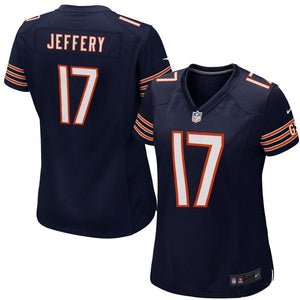 Alshon Jeffery #17 Chicago Bears Women's Navy Blue Game Jersey