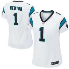 Load image into Gallery viewer, Cam Newton #1 Carolina Panthers Women's White Game Jersey