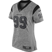 Load image into Gallery viewer, J.J. Watt #99 Houston Texans Women's Gray Gridiron Gray Limited Jersey