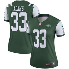 Load image into Gallery viewer, Jamal Adams #33 New York Jets Women's Green Legend Jersey