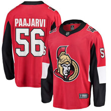 Load image into Gallery viewer, Fanatics Branded Magnus Paajarvi Ottawa Senators Red Breakaway Player Jersey